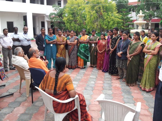 Swamy Guruparananda Visits KMC Campus